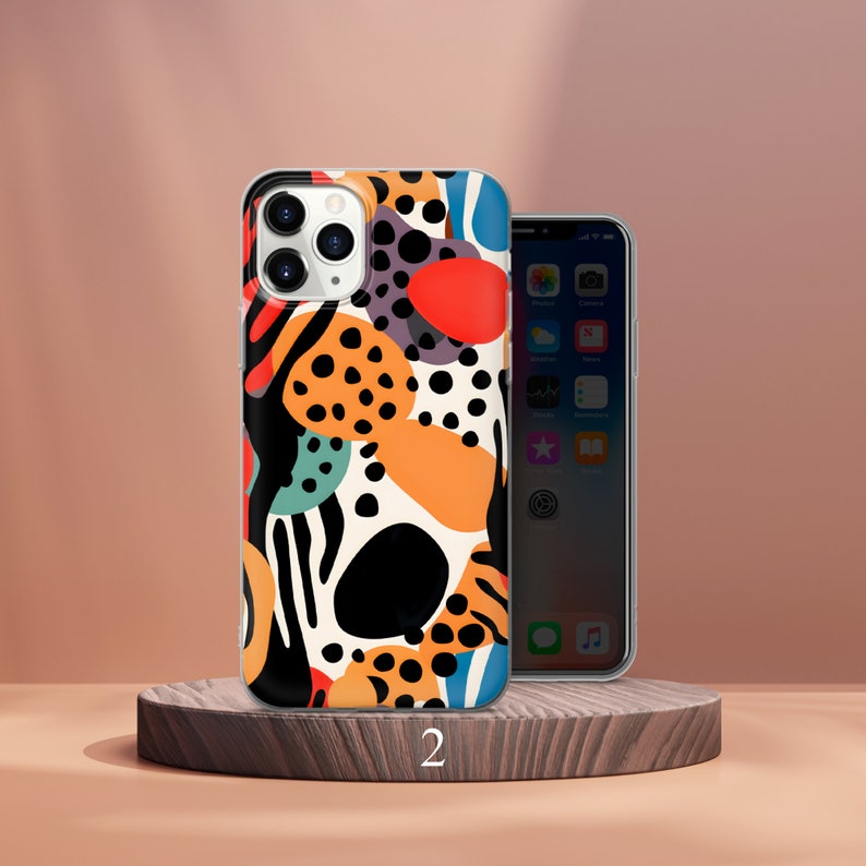Polka Dots Phone Case Retro Design Cover Fit for iPhone 17 Pro Max 16 15 14 13 12 13 11 XS Samsung S25 S24 S23 FE A56 A16 A14 Huawei P30 Pro image 3