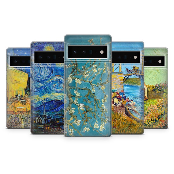 Vincent Van Gogh Coque de téléphone emblématique pour Google Pixel 8 Pro 8 7A 7 Pro 7 6 6A 6 Pro 3A 4XL 5A 2 2XL OnePlus 10 Xiaomi