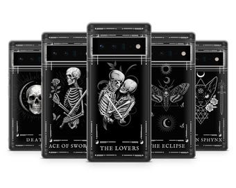 Etui na telefon z gotyckimi kartami tarota, czarownica w gotyckim stylu, pasujące do Google Pixel 10 Pro XL 9A 9 Pro 8A 8 Pro 8 7A 7 Pro 6 6A 3A 4XL 5 OnePlus 13