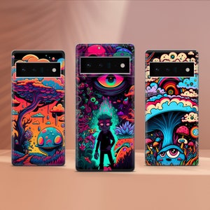 Psychedelic Trippy Landscape Phone Case Aesthetic Visuals Cover Fit for Google 10 Pro XL 9A 9 Pro 8A 8 Pro 8 7A 6 6A 3A 4XL 5 OnePlus 13 12R
