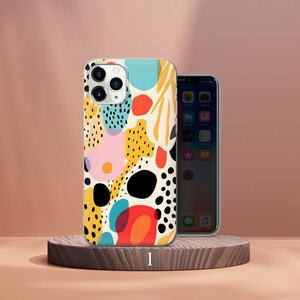 Polka Dots Phone Case Retro Design Cover Fit for iPhone 17 Pro Max 16 15 14 13 12 13 11 XS Samsung S25 S24 S23 FE A56 A16 A14 Huawei P30 Pro image 2