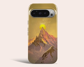 Mountain Painting Phone Case Minimalistic Phone Cover Fit for Google Pixel 10 Pro XL 9A 9 Pro XL 8 8A 7A 7 Pro Pixel 6 Pro 6A 3A 2XL