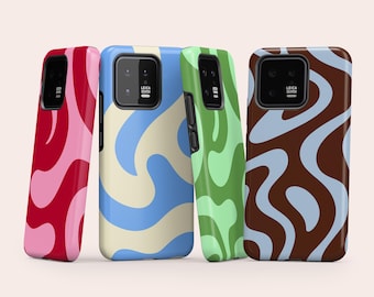 Custodia per telefono Retro Wave Abstract Groovy compatibile con Xiaomi 17 Pro Max 17 Ultra 15 Pro 14 Ultra 13 Pro 12 OnePlus 13