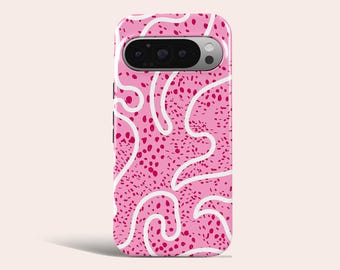 Polka Dots Phone Case Pink Pastel Phone Cover Fit for Google Pixel 10 Pro XL 9A 9 Pro XL 8 8A 7A 7 Pro Pixel 6 Pro 6A 3A 2XL