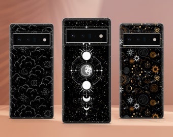 Moon Phone Case Astrology Cover Fit for Google Pixel 10 Pro XL 9A 9 Pro 8A 8 Pro 8 7A 7 Pro 6 6A 3A 4XL 5 OnePlus 13 12R