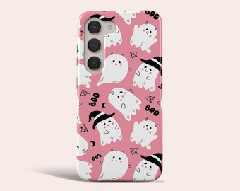 Halloween Phone Case Cute Spooky Goth Phone Cover Fit for Samsung Galaxy S25 S24 S23 Ultra S23 Plus S22 Ultra S20 FE Note 20 Ultra Note 10