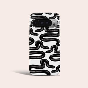 Snake Pattern Phone Case Black Snake Cover Fit for Google Pixel 11 Pro XL 10A 10 Pro 9A 9 Pro XL 8 8A 7A 7 Pro 6 Pro 6A