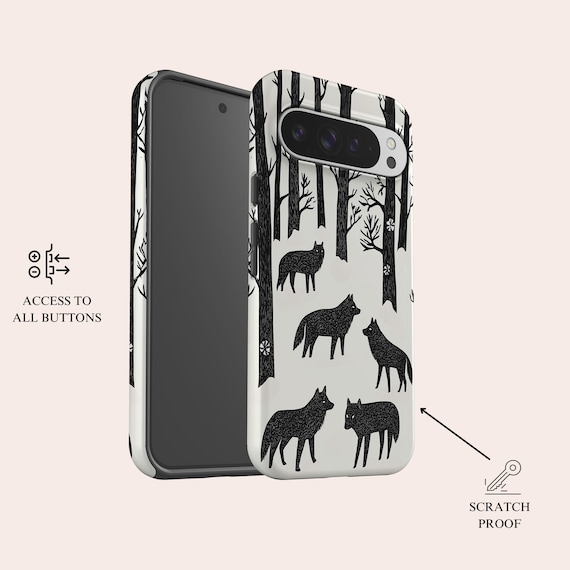 Winter Wolf Phone Case Alpha Animal Phone Cover Fit for Google