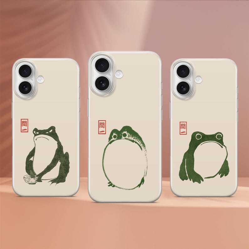Grumpy Frog Phone Case Matsumoto Hoji Cover Fit for iPhone 17 Pro Max 16 15 14 13 12 13 11 Samsung S25 S24 S23 FE A56 A16 A14 Huawei P30 Pro image 1