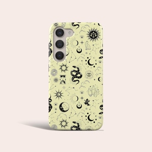 Astrologie Sonne Mond Handytasche Hexe Magie Handyhülle Fit für Samsung Galaxy S24 Ultra S23 Plus 22 Ultra S20 FE Hinweis 20 Ultra Hinweis 10