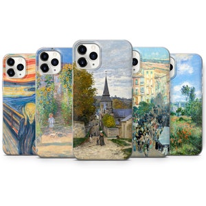 Painting Phone Case Famous Art Phone Cover Fit for iPhone 17 Pro Max 16 15 14 13 12 13 11 XS Samsung S25 S24 S23 FE A56 A16 Huawei P30 Pro