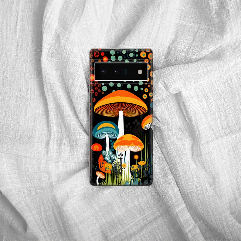 Custodia per telefono Trippy Mushroom Hippie Cover compatibile con Google Pixel 10 Pro XL 9A 9 Pro 8A 8 Pro 8 7A 7 Pro 6 6A 3A 4XL 5 OnePlus 13 12R immagine 7