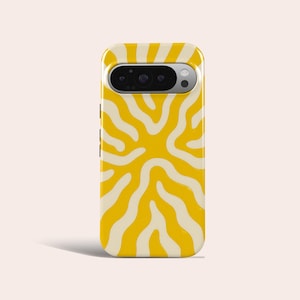 Sommer Abstrakt Handytasche Ästhetische Wavy Print Handyhülle passend für Google Pixel 9 Pro XL 8 7 Pixel 6 Pixel 5 Pixel 4 Pixel 4a Pixel 3