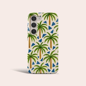 Tropical Palm Trees Phone Case Aesthetic Summer Phone Cover Fit for Samsung Galaxy S25 S24 S23 Plus S22 Ultra S20 FE Note 20 Note 10