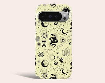 Astrology Sun Moon Phone Case Witch Magic Phone Cover Fit For Google Pixel 10 Pro XL 9A 9 Pro XL 8 8A 7A 7 Pro Pixel 6 Pro 6A 3A 2XL