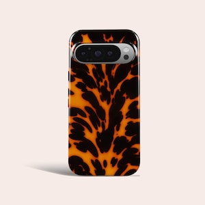 Dark Tortoise Shell Phone Case Tortoise Shell Phone Cover Fit for Google Pixel 10 Pro XL 9A 9 Pro XL 8 8A 7A 7 Pro Pixel 6 Pro 6A 3A 2XL