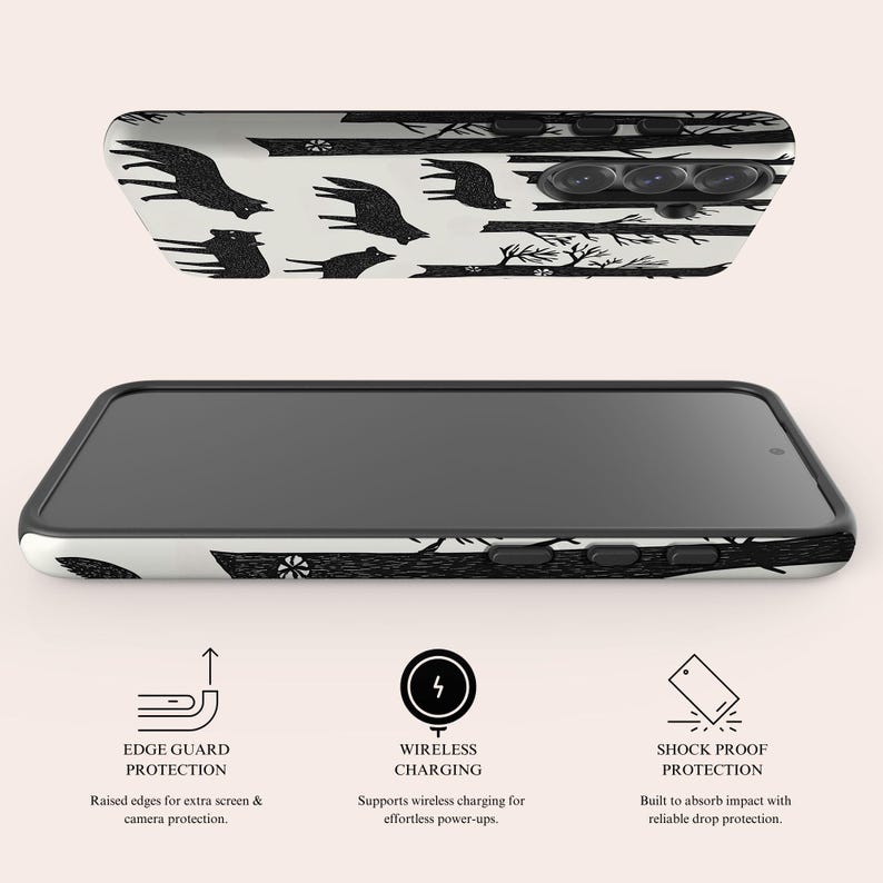 Winter Wolf Phone Case Alpha Animal Phone Cover Fit for Samsung Galaxy S24 S23 Ultra 23 Plus 22 22 Ultra S20 FE Note 20 Ultra Note 10 image 6
