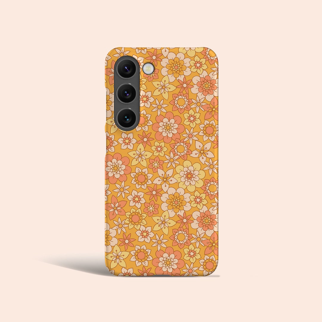 Retro Groovy Phone Case 70s Hippie Cover Fit for Samsung Galaxy S24 Plus S23 Ultra 23 Plus 22 Ultra S20 FE Note 20 Ultra Note 10... 