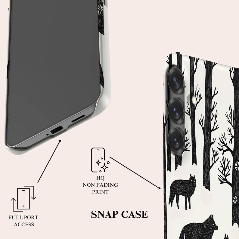 Winter Wolf Phone Case Alpha Animal Phone Cover Fit for Samsung Galaxy S24 S23 Ultra 23 Plus 22 22 Ultra S20 FE Note 20 Ultra Note 10 image 7