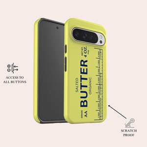 Salted Butter Phone Case Retro Butter Phone Cover Fit for Google Pixel 11 Pro XL 10A 10 Pro 9A 9 Pro XL 8 8A 7A 7 Pro 6 Pro 6A image 2