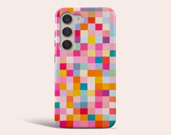 Funda para teléfono con diseño de tablero de ajedrez estético, compatible con Samsung Galaxy S25, S24 Plus, S24 FE, S23 Ultra, S23 FE, S23, S20 FE y Note 20.