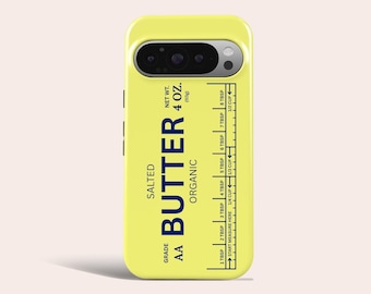 Salted Butter Phone Case Retro Butter Phone Cover Fit for Google Pixel 10 Pro XL 9A 9 Pro XL 8 8A 7A 7 Pro Pixel 6 Pro 6A 3A 2XL