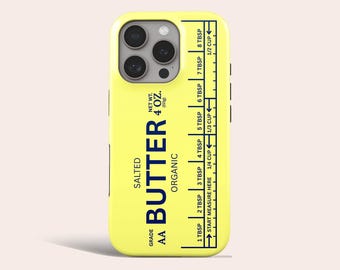 Salted Butter Phone Case Retro Butter MagSafe Phone Cover Fit for iPhone 18 Pro Max 17 16 15 14 Pro 13 12 11 Pro XS 8 Plus