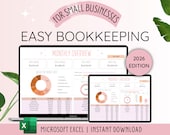 Small Business Bookkeeping Spreadsheet Excel Bookkeeping Template | Business Expense Tracker | Expense Spreadsheet | Book keeping Excel
