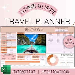 Reiseplaner Digitaler Reiseplaner für Reiseplaner Digitaler Urlaubsplaner Urlaubsplaner Reiseplaner Reisebudget Excel