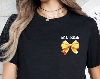 Personalized Coquette Teacher Png, Teacher Pencil Coquette Bow Png, Teach Love Inspire Png, Teacher Gift, Back To School, Teacher Gift