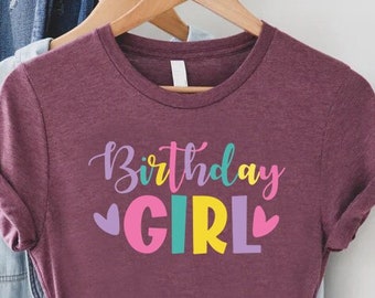 Birthday Girl PNG, Girls Birthday SVG, Happy Birthday Girl, Birthday PNG,  Colorful Birthday Girl, Go girl