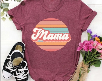 Retro Mama PNG / Descarga digital / Día de la madre / Mama Png / Retro Mama Png / Diseño de camiseta / Vintage