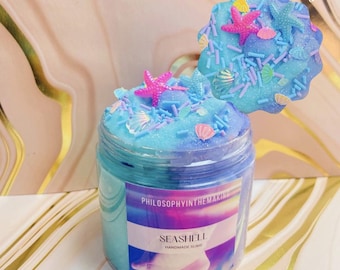 Seashell Slime,Slime Shop, Cloud Slime, Aromatherapy Slime, Therapy, Stress Toy, Sensory Toy, Slime for Adult, Gift For Her, Cloud Slime