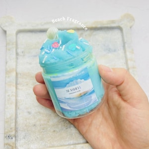 Slime de coquillage, Boutique de slime, Gelée nuageuse, Slime d'aromathérapie, Thérapie, Jouet anti-stress, Jouet sensoriel, Gelée pour adulte, Cadeau pour elle, Gelée nuageuse