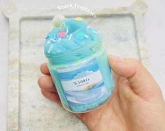Slime de conchas marinas, tienda de slime, slime nube, slime de aromaterapia, terapia, juguete antiestrés, juguete sensorial, slime para adultos, regalo para ella, slime nube