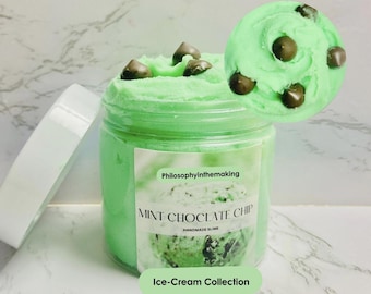 Tienda de slime, slime de nube de chocolate y menta, slime de aromaterapia, terapia, juguete antiestrés, juguete sensorial, slime para adultos, regalo para ella, slime de nube