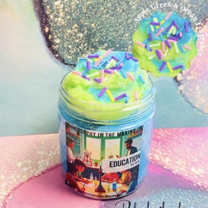 Educational Slime, Apple Green slime, Aromatherapy Slime, Therapy, Stress Toy, Sensory Toy, Slime for Adult, Gift For Her, Cloud Slime, Fun