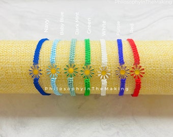 Daisy Flowers/Sunflower/ Flower Bracelets/ Friendship Flower Bracelets/ Kids Bracelet/ Adult Bracelets/Gifts for Her/Gifts for Him