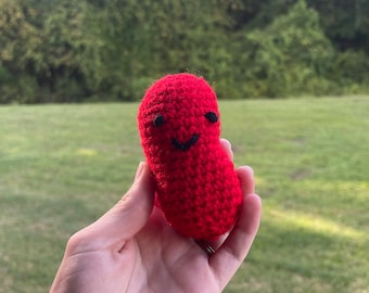 Crochet jelly bean