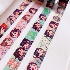 Cinta adhesiva Washi de 2 hectáreas, color blanco, tgcf mdzs svsss