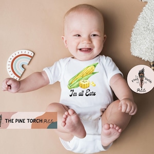 Corn Bodysuit, little Corn baby clothes, fruit and veggie kids shirt, Corn stalk baby tee, fruit pun clothes