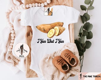 Yam Kids Tee, I Yam What I Yam Baby Clothes, Fruit and Veggie Kids