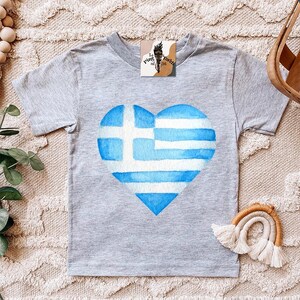 Greek flag baby shirt, watercolor Greek flag tee, Yiayia papou nouna theia greek Bodysuit, greek baby Bodysuit, greek