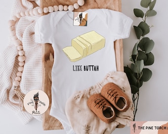 Like Butter Baby Bodysuit, funny butter Baby Bodysuit, Cute butter foodie Baby Clothes, Unisex Baby Clothes, Unisex Baby Bodysuit