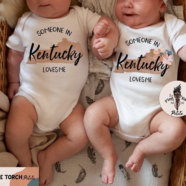 Someone in Kentucky loves me bodysuit, made in Kentucky, Kentucky baby gift, Kentucky baby tee, Made with love in Kentucky, Kentucky baby