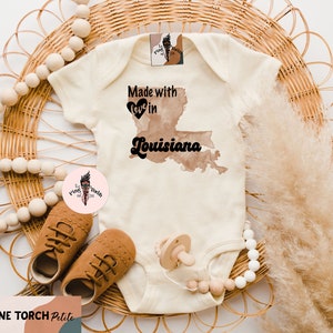 Louisiana Baby Onesie Iron On Decorating Kit, Louisiana Themed