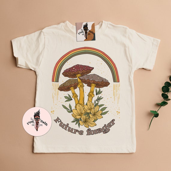 Future Forager baby kids tee, mushroom hunter forager baby shirt, mushroom forager sprout kids shirt, forager mushroom hunter kids shirt
