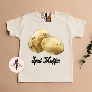 Potato kids tee, little spud clothes, fruit and veggie kids shirt, Potato baby tee, fruit pun clothes