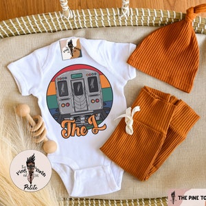 The L Train Chicago Bodysuit, The El L Chicago Bodysuit, The Chicago L baby shirt, Chicago L train gift, chicago baby gift, chicago tee