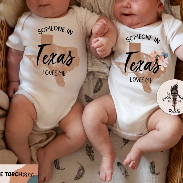 Someone in Texas loves me bodysuit, made in Texas, Texas baby gift, Texas baby tee, Made with love Texas. Texas baby gift, I love Texas baby